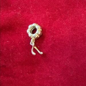 Silver Floral Charm Pendant